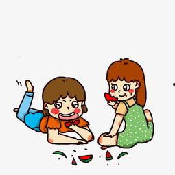 小孩吃瓜可爱图片,萌娃吃瓜瞬间，可爱指数爆表